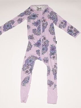 Bonds Zip Wondersuit Pajamas | Purple Floral